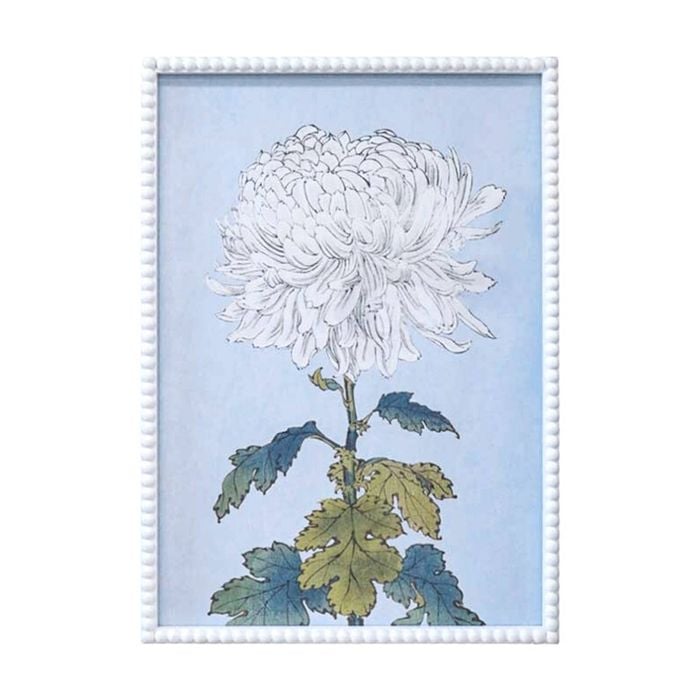 Lvd White Framed Flowers Print Wall Hanging Decor 50x70cm Assorted
