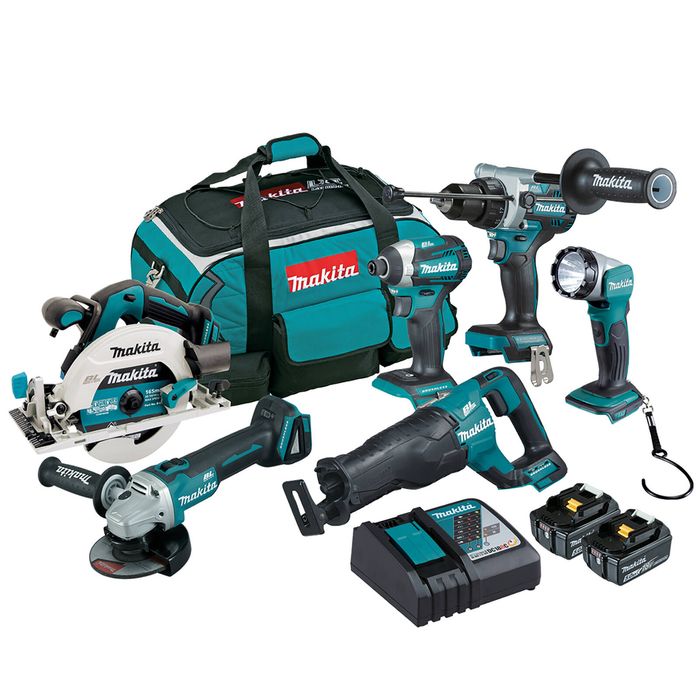 Makita 18V Brushless 6 Piece Combo Kit DLX6108TX1