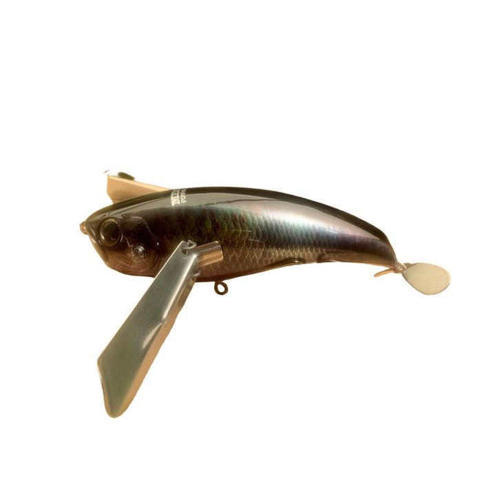Jackall Mega Pompadour 120mm Surface Fishing Lure RT Black Pirucu