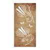 Strol 1200 x 600mm Corten Steel Fantail SereneScreen