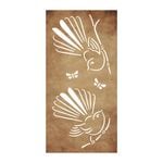 Strol 1200 x 600mm Corten Steel Fantail SereneScreen