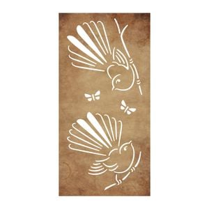 Strol 1200 x 600mm Corten Steel Fantail SereneScreen