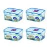 4x Lock & Classic Rectangular Short Container - 350ml