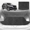 6D Diamond Car Boot Mat for Nissan Pathfinder 8 seater (R53)2022-Current-(3rd Row folded/5 seater)-Cargo Mat-Black-Outback GT
