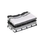 Nicola Spring 5pc Cotton Tea Towel Set - 70cm x 50cm - Monochrome