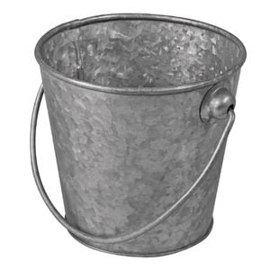 Moda Mini Cutlery Bucket Brooklyn Galvanised Pail 130mm 1140ml Tabletop Food Presentation