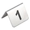 Olympia Table Numbers Stainless Steel 1-10 10 Pack Commercial Catering Cafe
