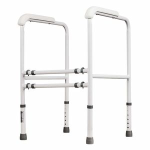 Adjustable Toilet Surround Frame with Slip-Resistant Handles - Ideal for Mobility Assistance - DJMed