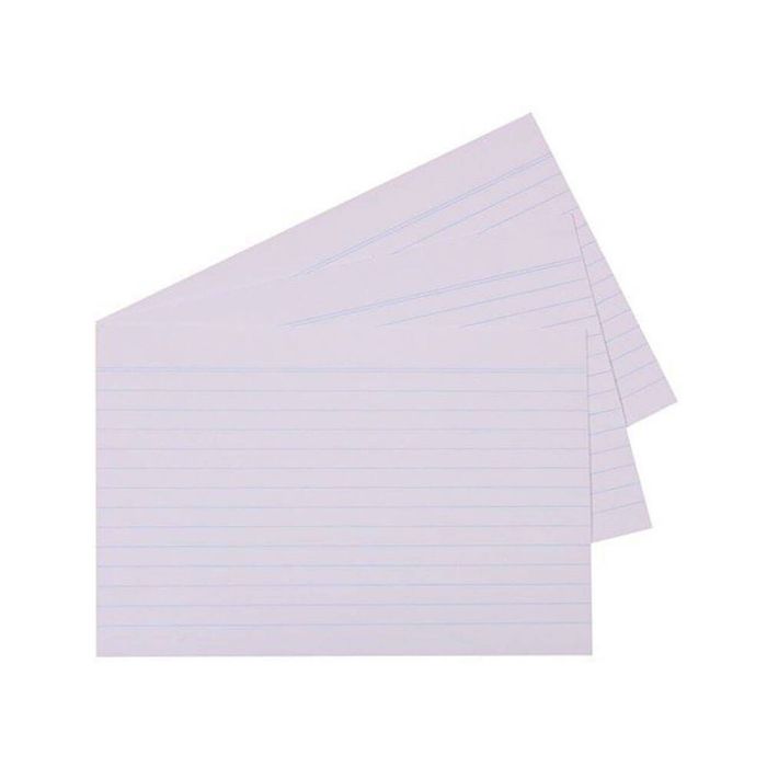 Quill Ruled System Cards 100pk (White) (6x4")