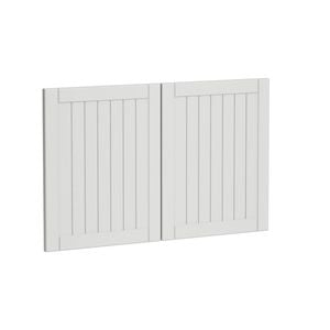 Kaboodle 900mm Sesame Salt Country Med Rangehood Doors - 2 Pack