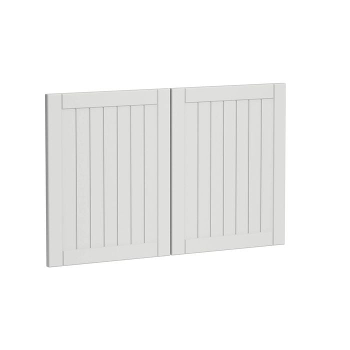 Kaboodle 900mm Sesame Salt Country Med Rangehood Doors - 2 Pack