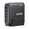 Unitek 4-in-1 Desktop GaN Charger USB-C x2 PD USB-A QC 3.0 x2 with Power Cord 100W Black Unitek Gift Box