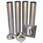Scandia Masonry Inbuilt Flue Kit - galvanised Avante
