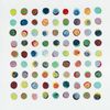 P&P Grey Circles Modern Canvas Print With Geometric Pattern For Wall Décor