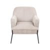Leah Fabric Armchair Occasional Accent Arm Chair Silver