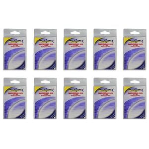 10x Wilson Mackerel Fishing Rig 3x6/0 Hook-Setup - 60lb Multi Strand Wire