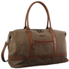 Pierre Cardin Canvas Overnight  Business Travel Luggage Weekend Duffle Unisex Brown