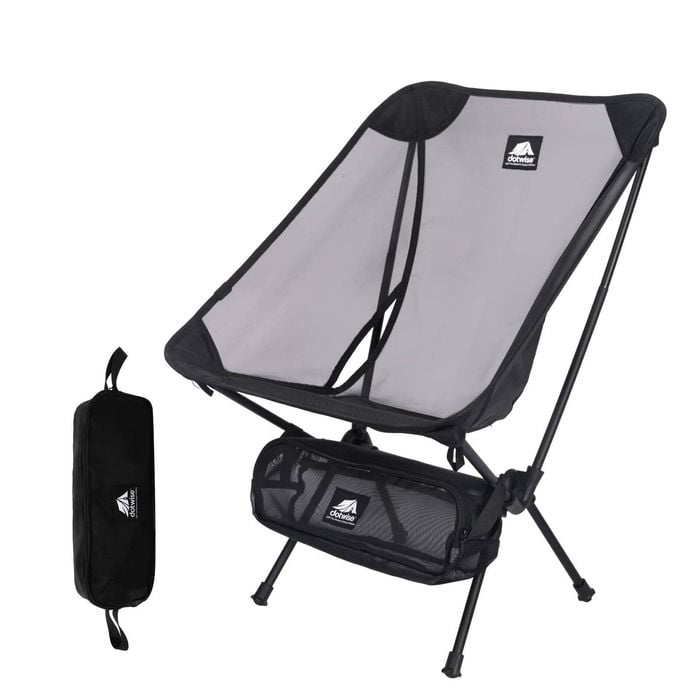 Outdoor Moon Chair Mesh Yarn Black