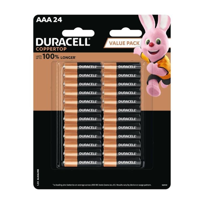 Duracell Coppertop Alkaline AAA Battery - 24 Pack