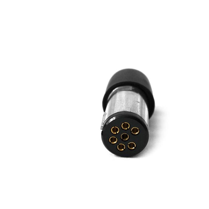 Elinz Trailer Plug 7 PIN Small Round Metal Connector Adaptor Socket Car Caravan Boat x1