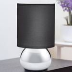 Verve Chrome and Black Angie Table Touch Lamp