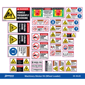 Pinnacle Wheel Loader Machinery Sticker Kit