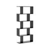 Costway 5-Tier Display Bookshelf Cube Cabinet Rack Black