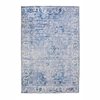 Fab Habitat 200x300cm Blue Shay Traditional Distressed Machine Washable Rug