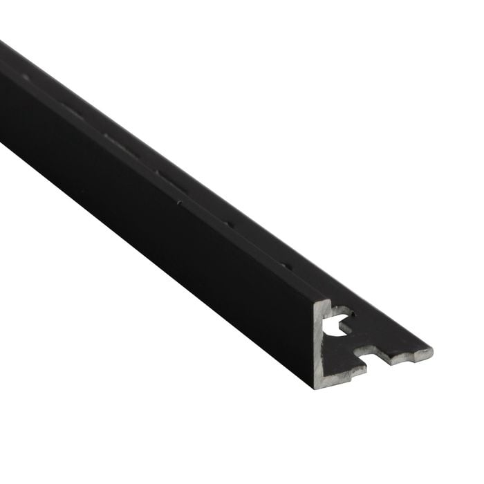 QEP 8mm x 3m Black Angle L Shape Tile Trim