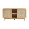Foret Rattan Sideboard Buffet Cabinet Storage Cupboard Console 150cm Oak