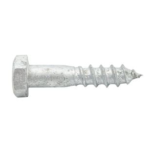 Zenith M10 x 50mm Hot Dipped Galvanised Hex Head Coach Screw - Each