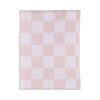 Living Textiles Chenille Blanket - Checkered Pink