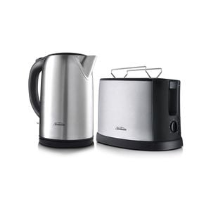 Sunbeam Breakfast Essentials Kettle & Toaster Stainless Steel Cordless Combo Set