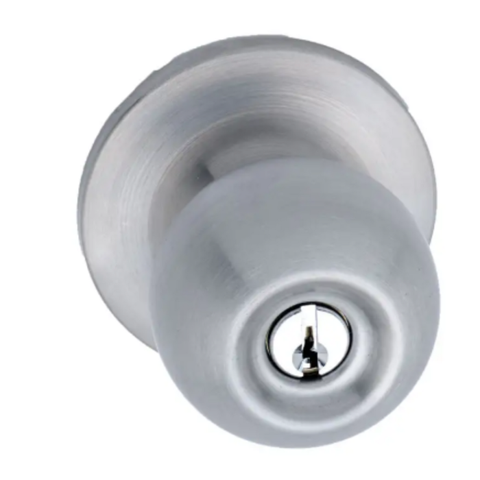 TradePro by Gainsborough Polished Stainless Steel Colton Entrance Knobset 1440procolps