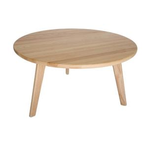 SK Designer Living | Replica Hans Wegner CH008 Round Wood Coffee Table - Natural