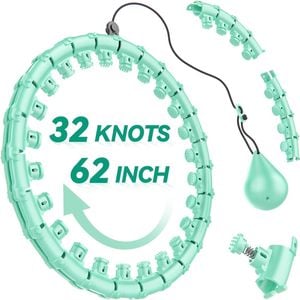 Fohoa Adjustable Fitness Hoop With Detachable Knots And Massage Points