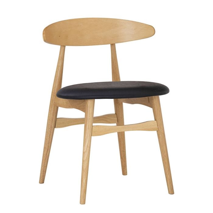 Modern Furniture TELYN Dining Chair 73.5x46cm- Oak + Black