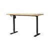 Oikiture Electric Standing Desk Single Motor 140cm OAK Tabletop