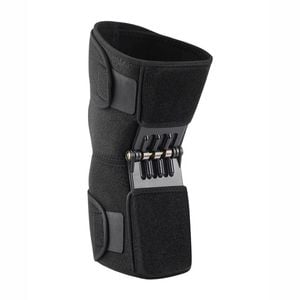 NNEOBA Adjustable Knee Booster Brace Strong Patella Support Black