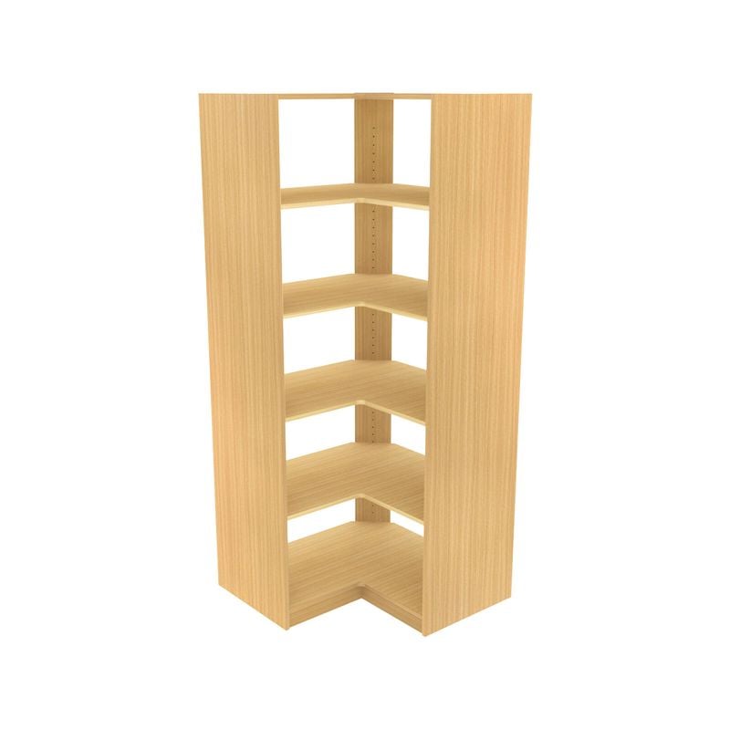 Lugna 1850 x 800 x 450mm Sand Built in Pack Shelf Corner Cabinet