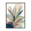Artey | Sunny Bright Leaves I - Framed Canvas - Black Frame - 120 x 160cm