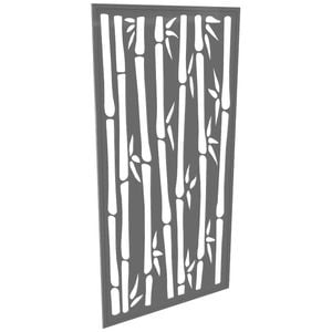 ProtectorAl 300-940w x 941-1840h Light Charcoal Bamboo Framed Composite Decorative Panel