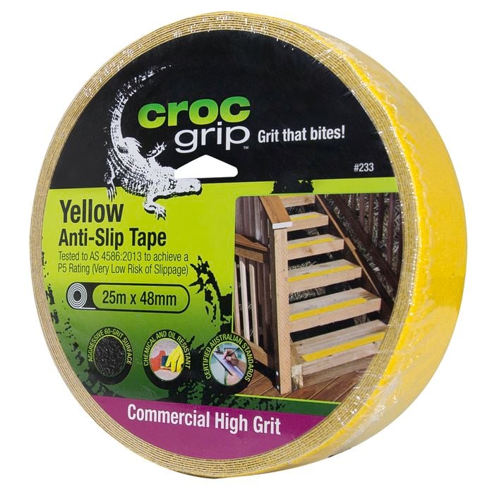 Croc Grip 48mm x 25m Yellow Anti-Slip Tape