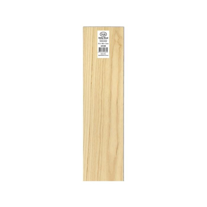 Boyle 915 x 100 x 1.5mm Hobby Wood Sheet