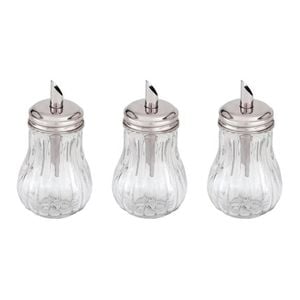 Trenton Glass Sugar Dispenser 285ml Tilt a Spoon Set of 3