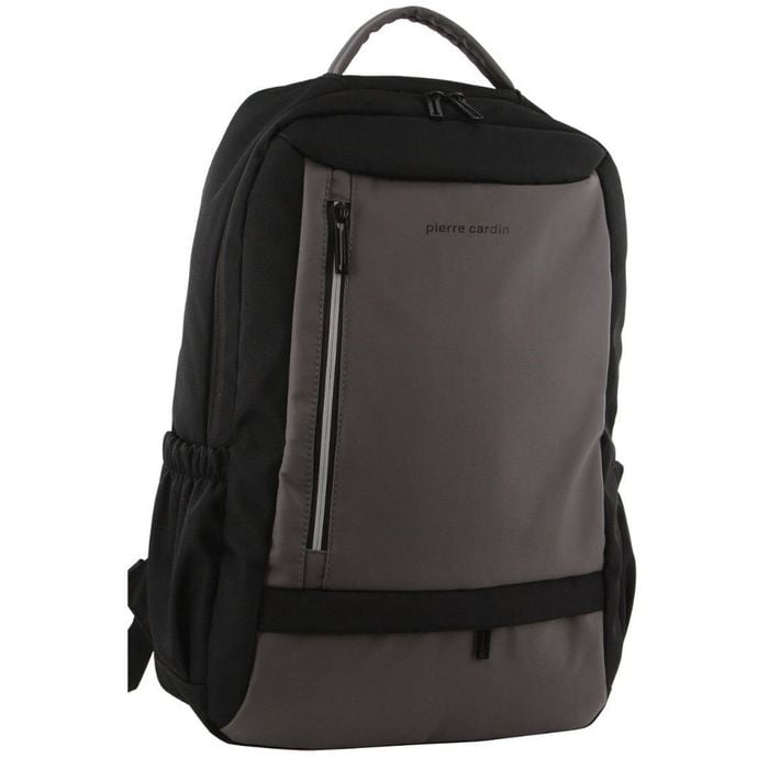 Pierre Cardin Travel & Business Backpack  w/ Built-In USB in Dark Grey