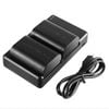 2x Battery + USB Dual Charger for Canon LP-E6 LP-E6N EOS 70D 80D 60D 5D Mark III 6D 7D R Camera