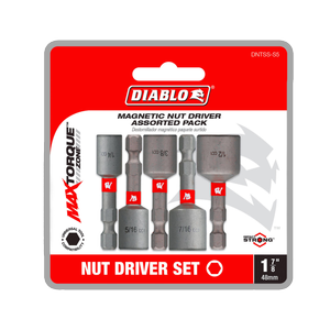 Diablo 1-7/8" 5 Piece Nutsetter Set