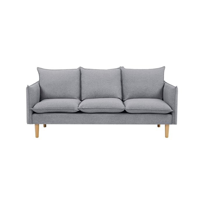 Sinatra 3 Seater Fabric Sofa Lounge Couch Grey