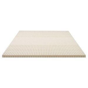 Latex Mattress Topper Pad 100% Natural Memory Foam Pillowtop King Size Bed Beige